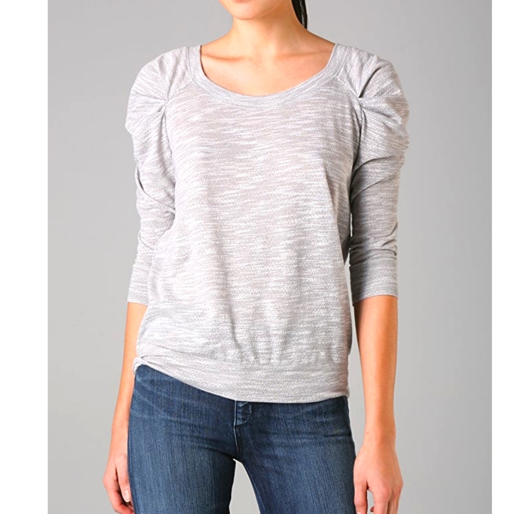 [free people] sheer crepey pullover